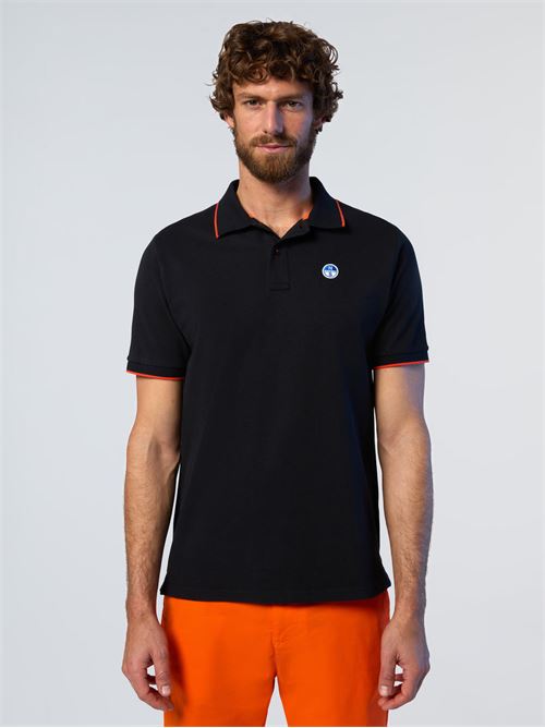 POLO SHORT SLEEVE COLLAR W/STRIPED IN CONTRAST NORTH SAILS | 692452/0999